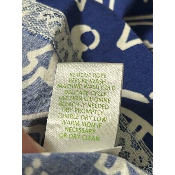 Lilly Pulitzer Blue Anchors Away Avery Skirt Anchor Pattern Boating Navy Size XS - Picture 8 of 11